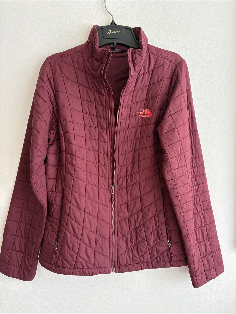 The North Face Women's Burgundy Quilted Puffer Jacket
